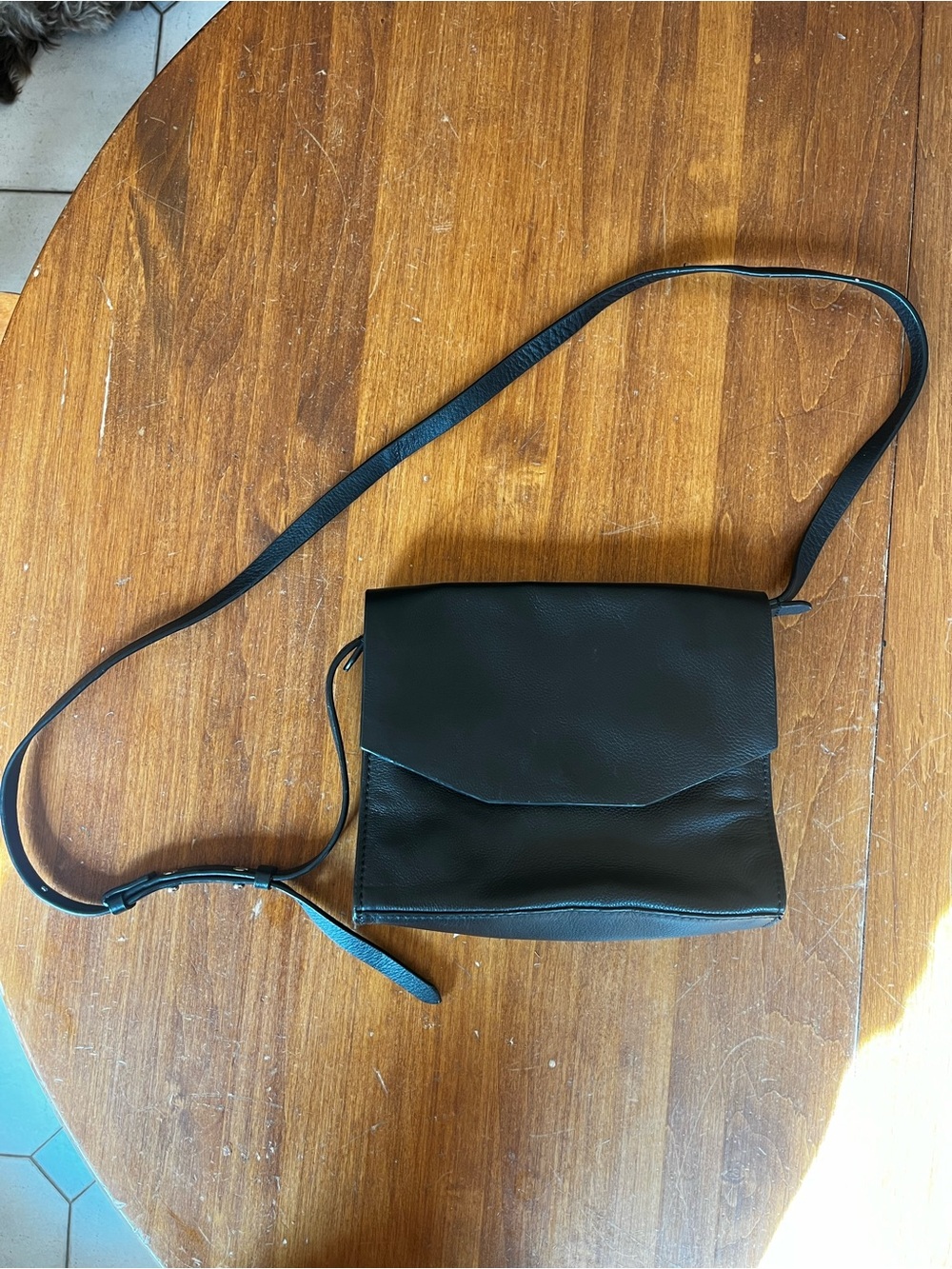 CLARKS Shoulder Black Leather Purse Crossbody Bag